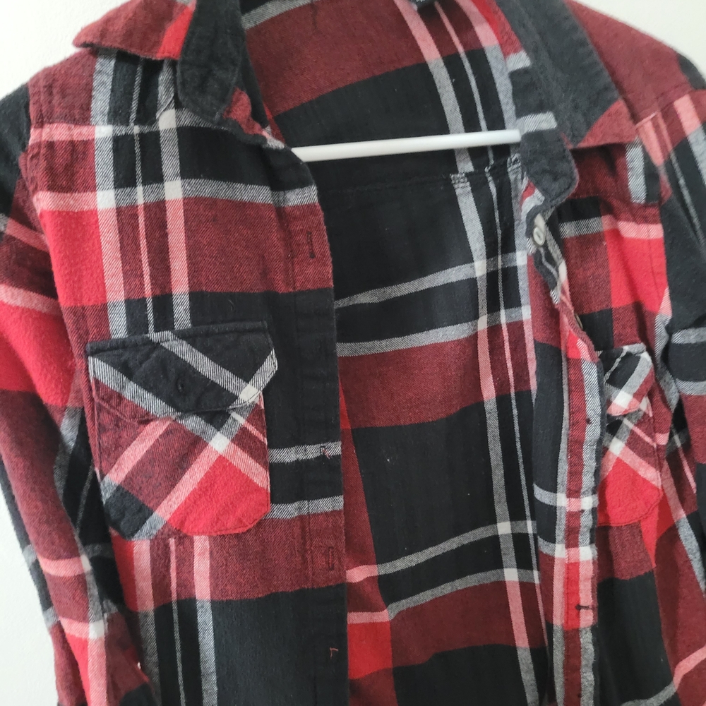 Justify Red and Black Checkered Shirt